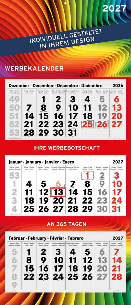 3-MONATSKALENDER LARGE