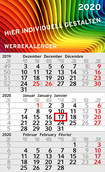 3-Monatskalender 2020 - 3-Monatskalender  Print-Shop